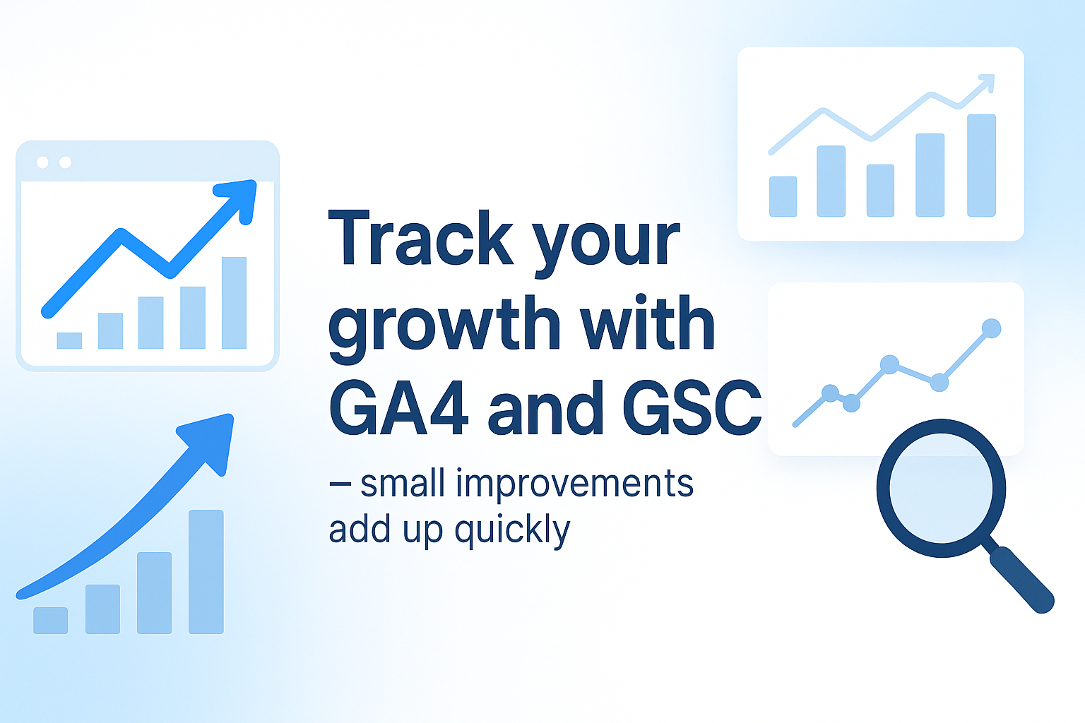 Line chart showing website traffic growth